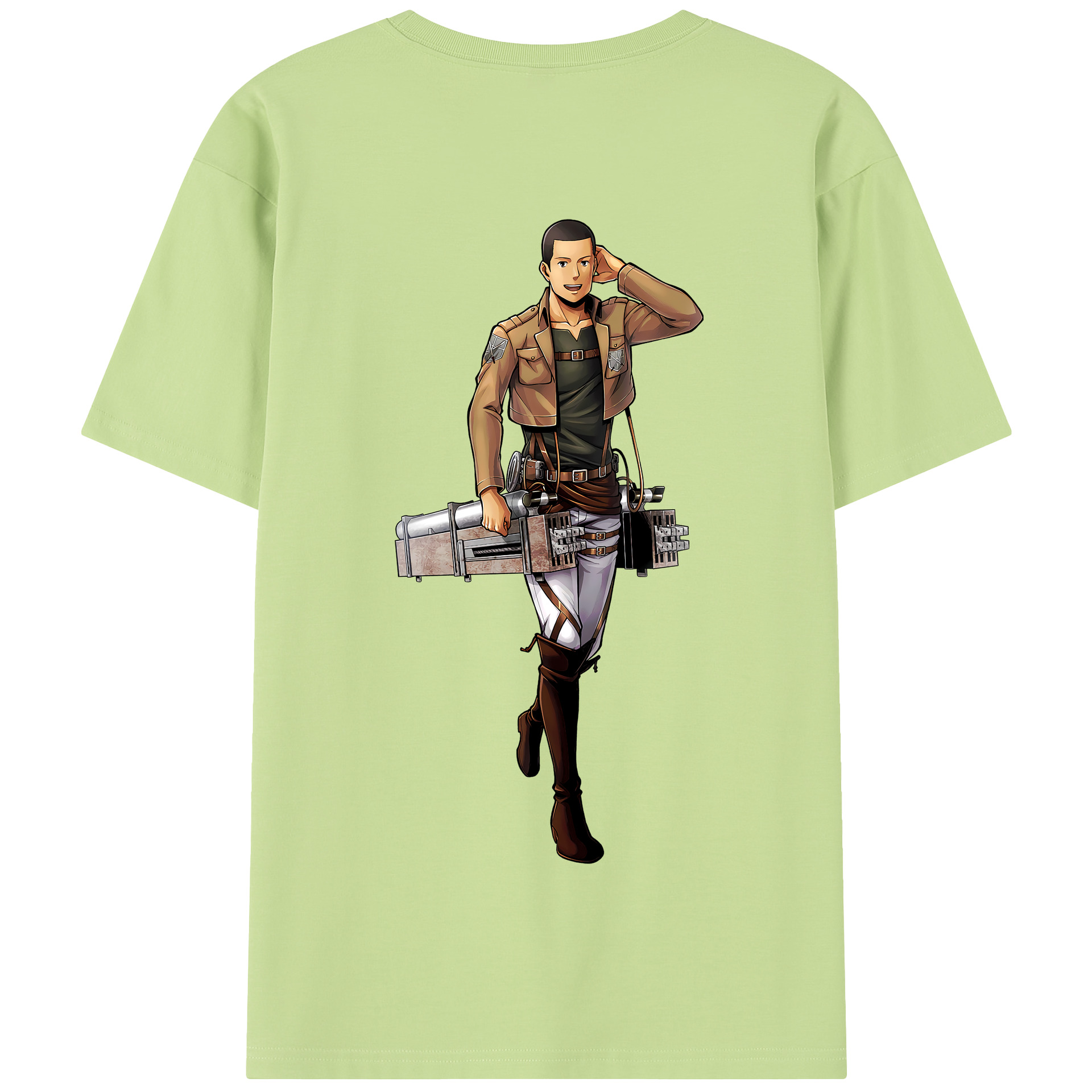 （画像用） 進撃の巨人 Attack on Titan 綿100％半袖Tシャツ（背面プリント）